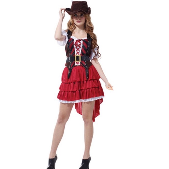 Spooktacular Women's Carribean Pirate Costume Set, M - Picture 1 of 5